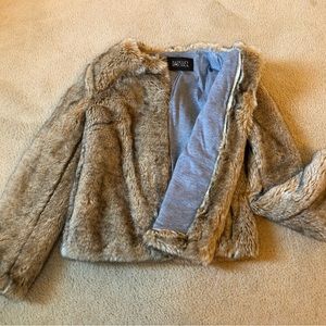 So comfy! Faux Fur coat